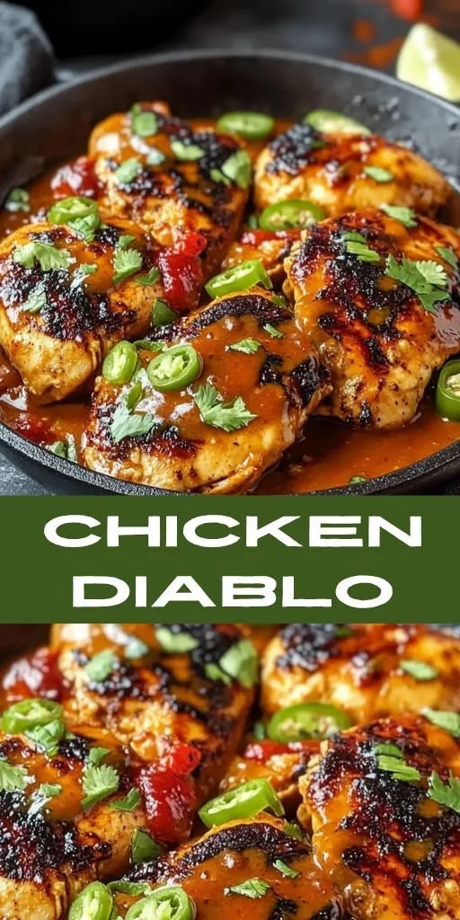 Spicy Chicken Diablo recipe with bold flavors and easy ingredients.